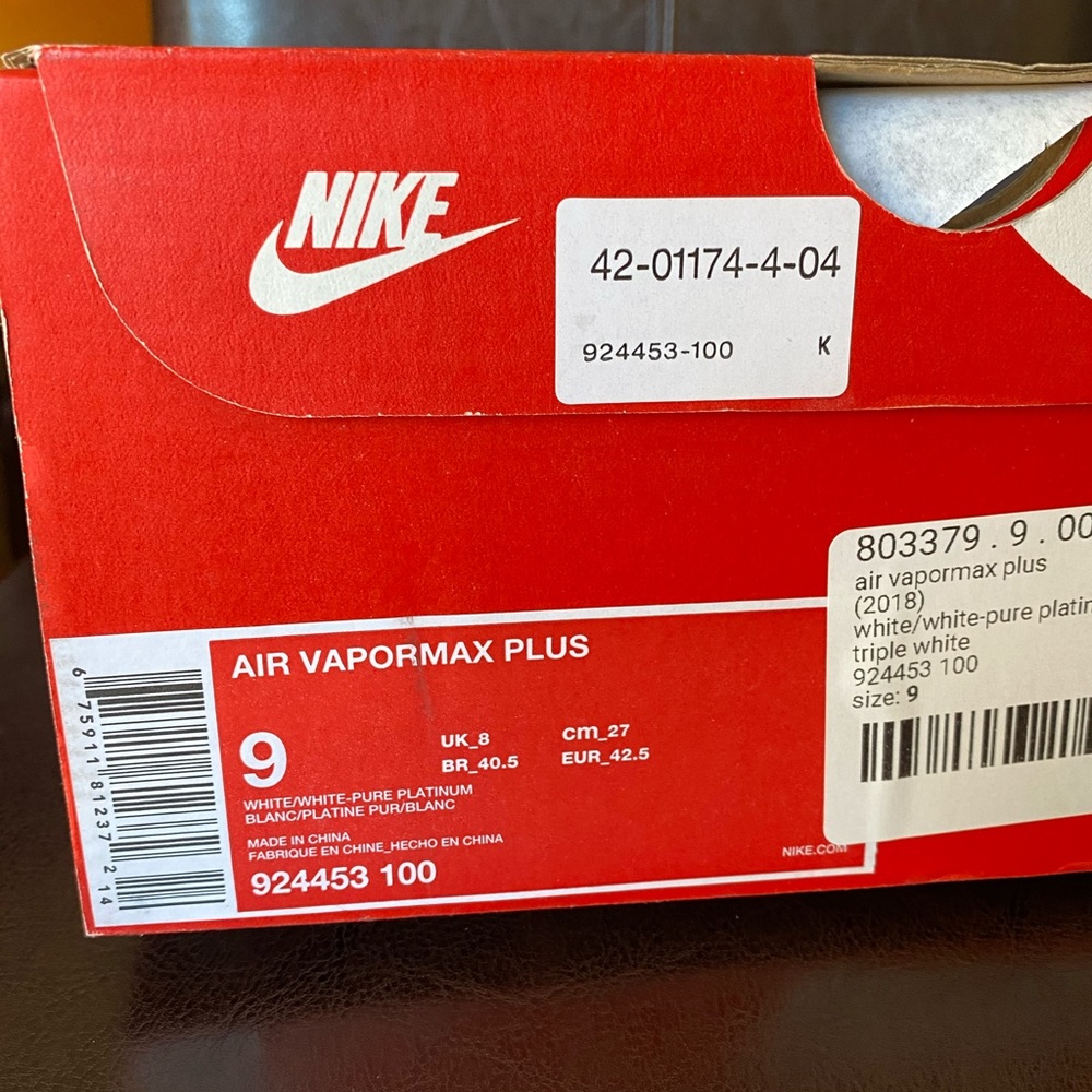 All White Nike VaporMax Plus